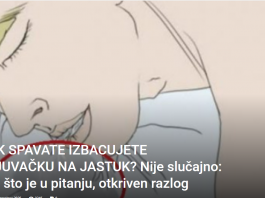 DOK SPAVATE IZBACUJETE PLJUVAČKU NA JASTUK: Nije slučajno evo što je razlog