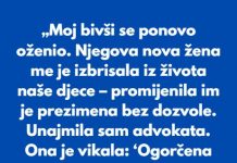 Kada se moj bivsi suprug ponovo ozenio, njegova zena me izbrisala iz zivota nase djece, sve im je promijenila i udaljila ih od nas…”