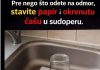 Nećete verovati šta se dešava ako ostavite okrenutu čašu i parče papira u sudoperi pre odmora