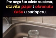 Nećete verovati šta se dešava ako ostavite okrenutu čašu i parče papira u sudoperi pre odmora