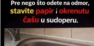 Nećete verovati šta se dešava ako ostavite okrenutu čašu i parče papira u sudoperi pre odmora