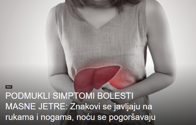 PODMUKLI SIMPTOMI BOLESTI MASNE JETRE: Znakovi se javlja na rukama i nogama, noću se pogoršavaju