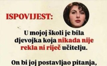 NIKAD NIJE REKLA NI RIJEČ U ŠKOLI: A onda je na tabli napisala jednu rečenicu NIKAD NIJE REKLA NI RIJEČ U ŠKOLI: A onda je na tabli napisala jednu rečenicu - featured image